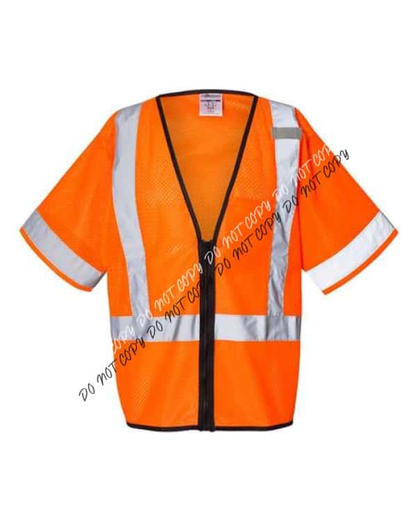 Economy Single Pocket Zipper Vest - We Print U Press DTF Transfers