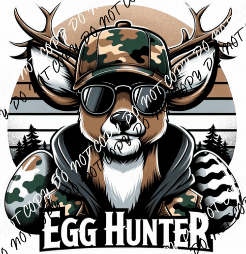 Egg Hunter Camo Deer DTF Transfer - We Print U Press DTF Transfers