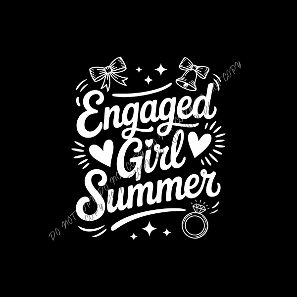 Engaged Girl Summer DTF Transfer RTP DTF Transfers