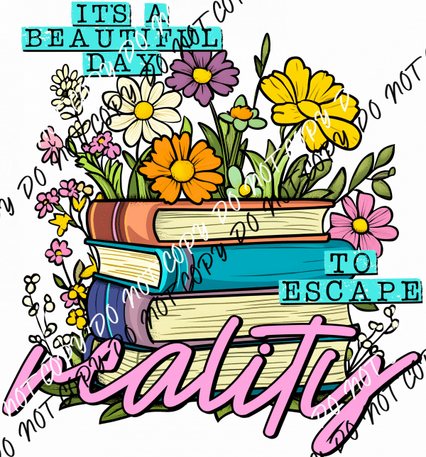 Escape Reality Book DTF Transfer - We Print U Press DTF Transfers