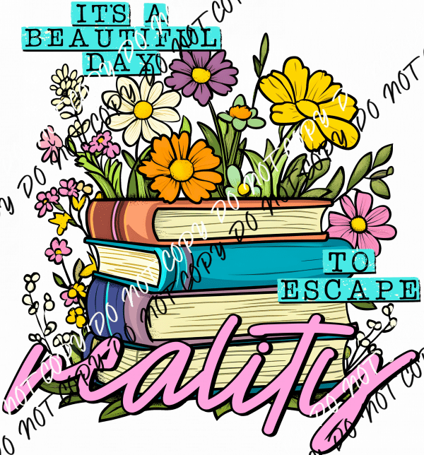 Escape Reality Book DTF Transfer - We Print U Press DTF Transfers