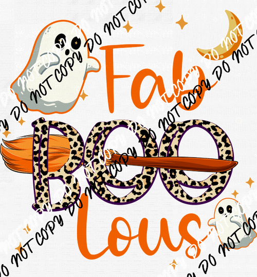 Fab Boo Lous Ghost DTF Transfer - We Print U Press DTF Transfers