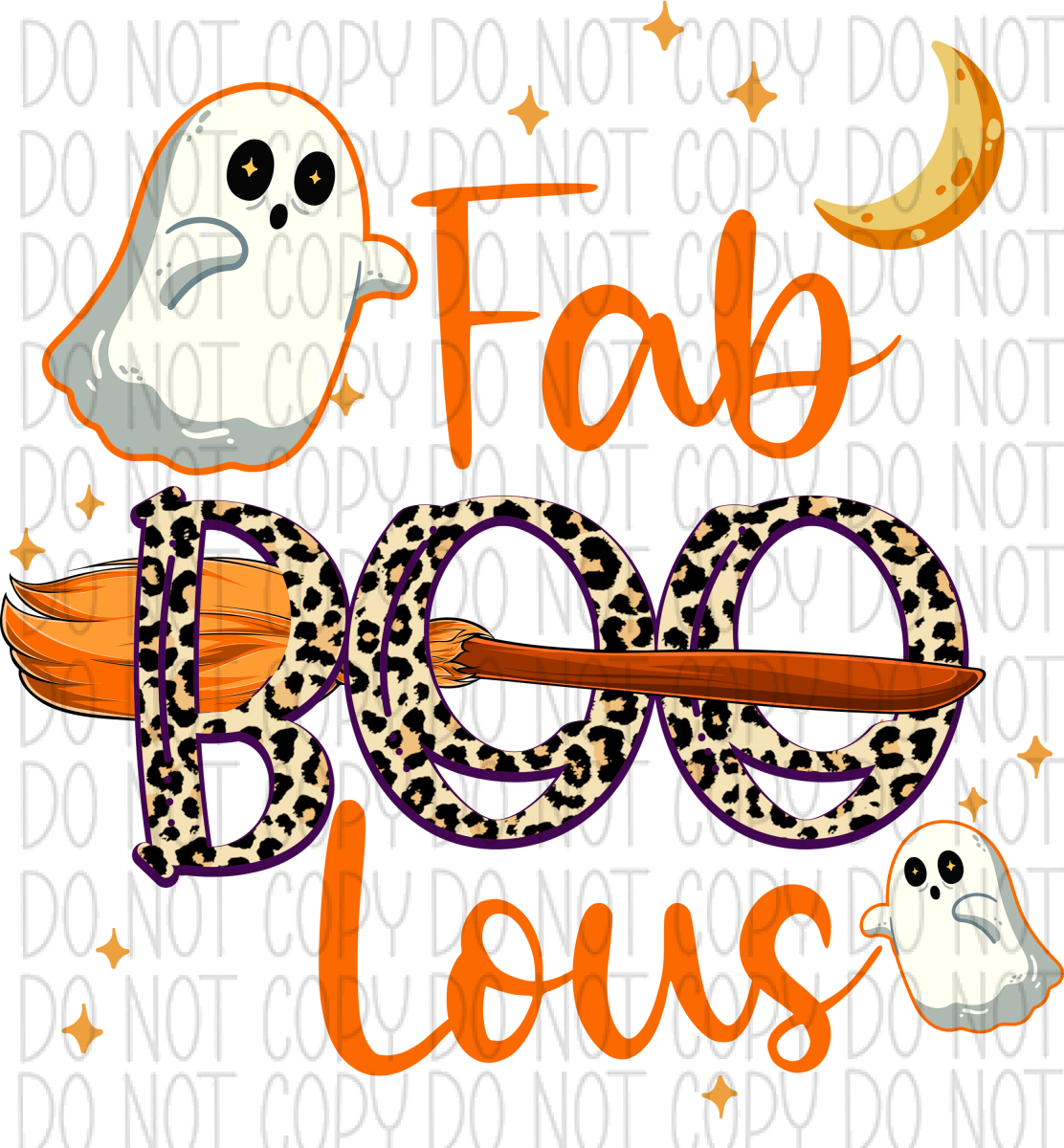 Fab Boo Lous Ghost Dtf Transfer Transfers