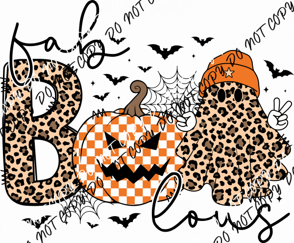 Fab - BOO - lous Leopard DTF Transfer - We Print U Press DTF Transfers