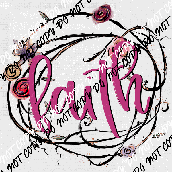 Faith Hope DTF Transfer - We Print U Press DTF Transfers