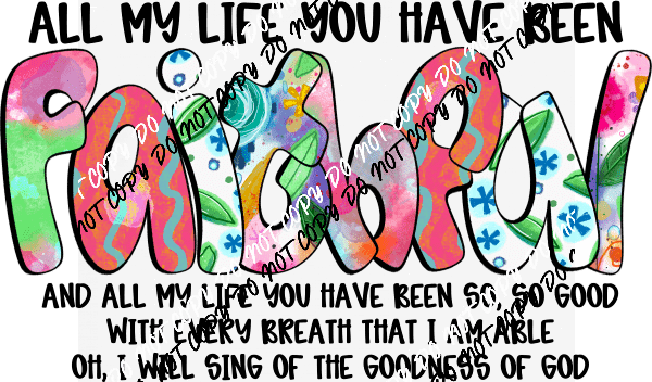 Faithful DTF Transfer - We Print U Press DTF Transfers