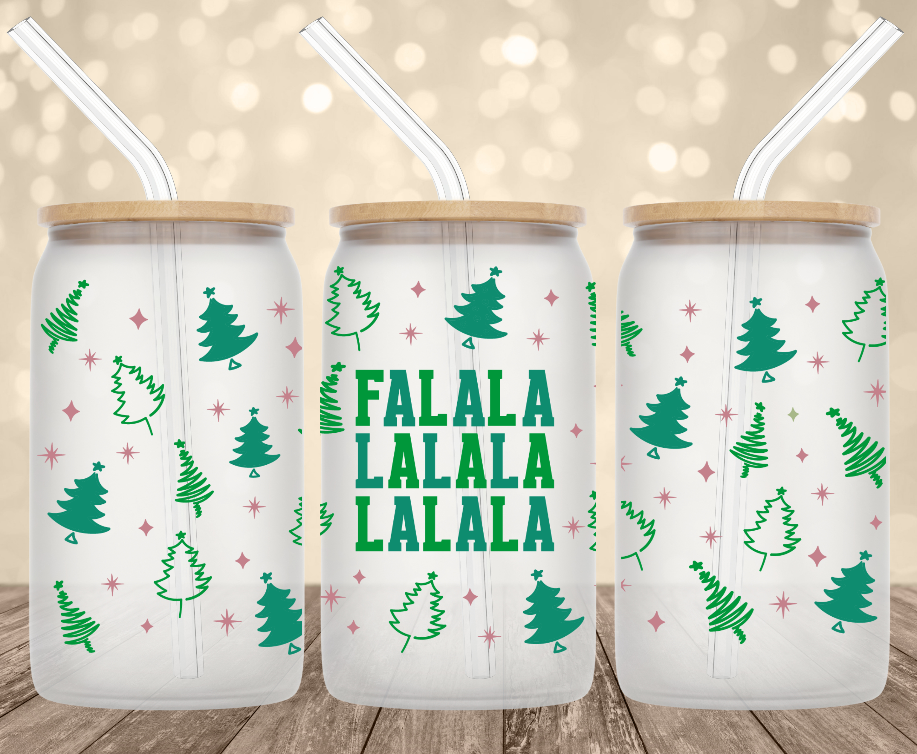 Falala UV Transfer for 16 oz Glass Can Tumblers