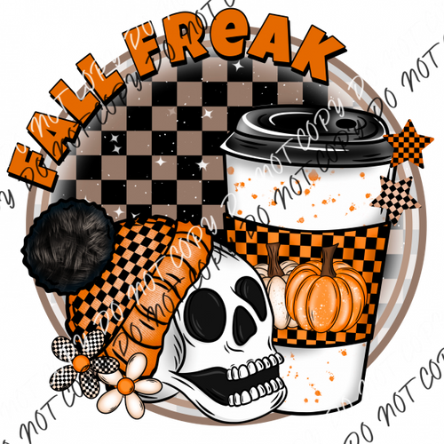 Fall Freak Skeleton Drink Dtf Transfer Rtp Transfers