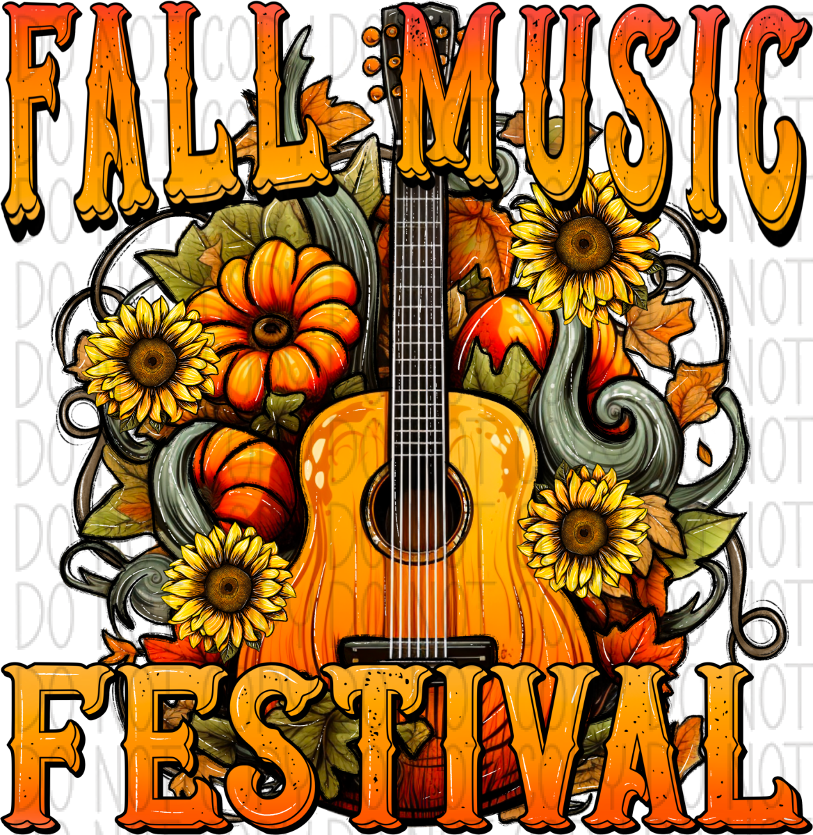Fall Music Festival Guitar Dtf Transfer Rtp Transfers