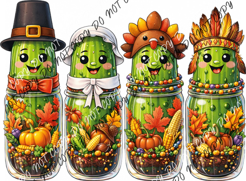 Fall Pickle Jar Harvest Cuties DTF Transfer RTP DTF Transfers
