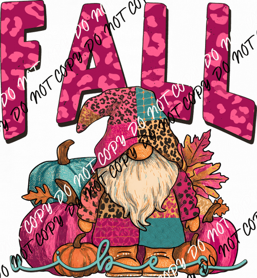 Fall Vibes Gnome DTF Transfer - We Print U Press DTF Transfers