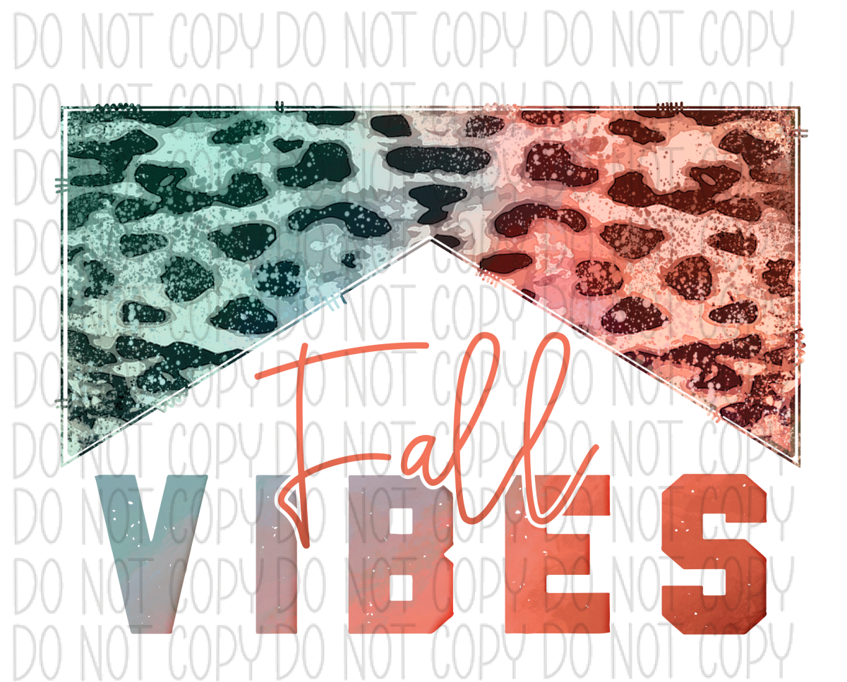 Fall Vibes Leopard Dtf Transfer