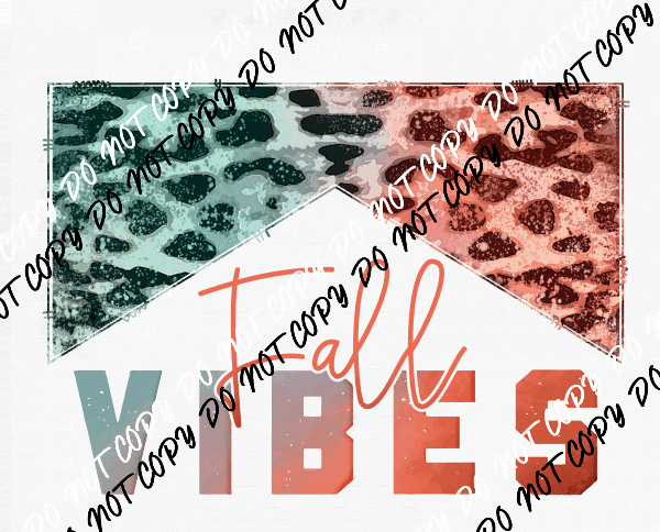 Fall Vibes Leopard DTF Transfer - We Print U Press DTF Transfers