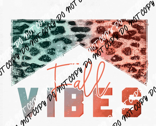 Fall Vibes Leopard DTF Transfer - We Print U Press DTF Transfers