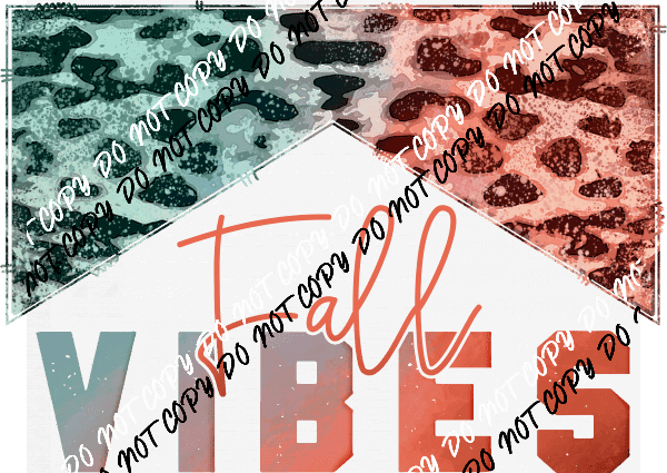 Fall Vibes Western Leopard DTF Transfer - We Print U Press DTF Transfers