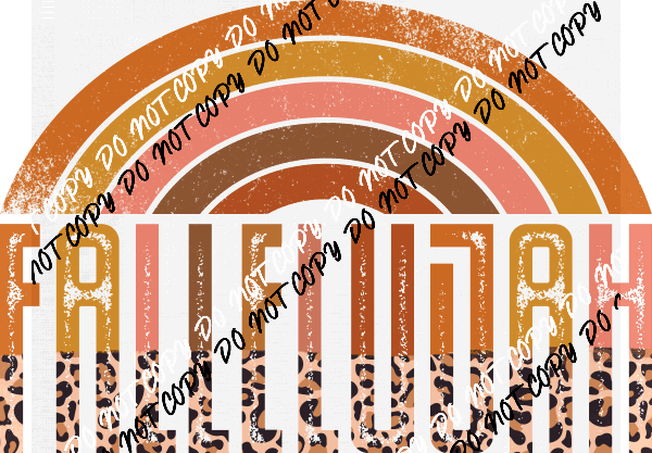 Fallelujah Rainbow Leopard DTF Transfer - We Print U Press DTF Transfers