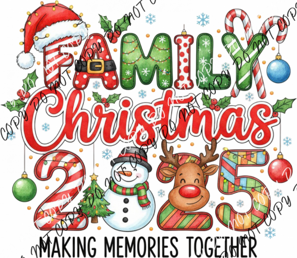 Family Christmas 2025 DTF Transfer RTP DTF Transfers