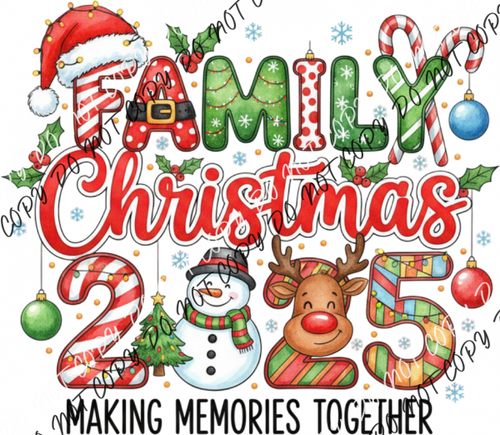 Family Christmas 2025 DTF Transfer RTP DTF Transfers