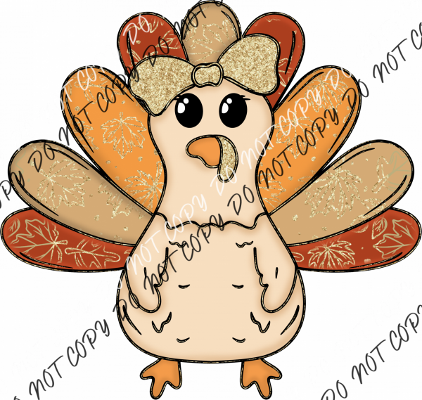 Faux Glitter Turkey DTF Transfer RTP DTF Transfers