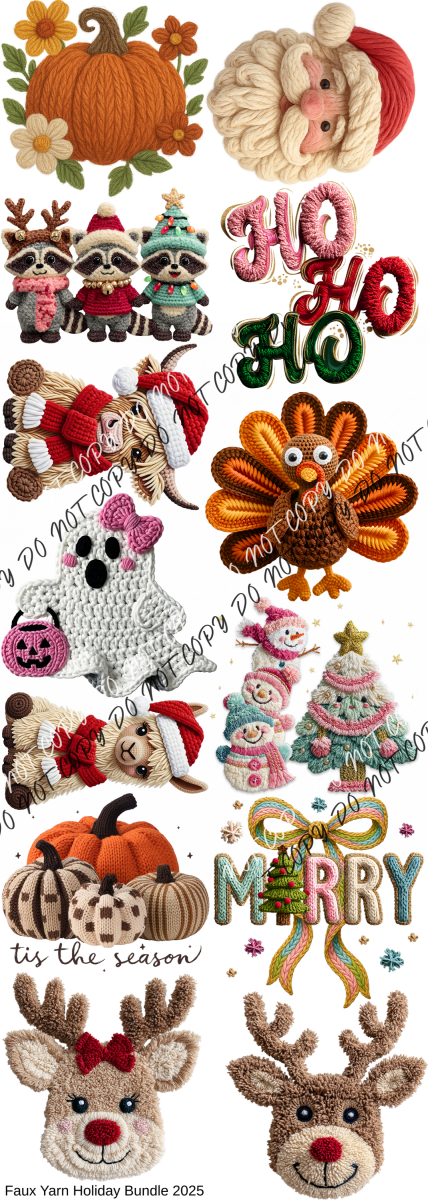 Faux Yarn Holiday Bundle 2025 Pre Made Bundle