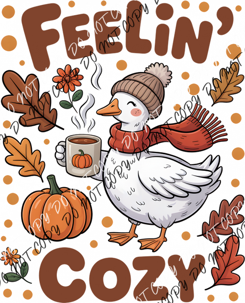 Feelin’ Cozy Goose DTF Transfer RTP DTF Transfers
