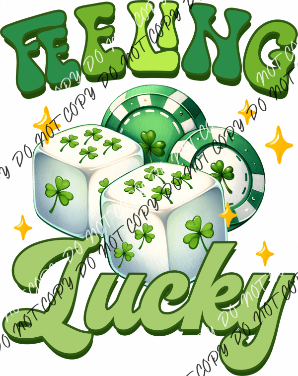 Feeling Lucky St. Patrick’s Day Dtf Transfer