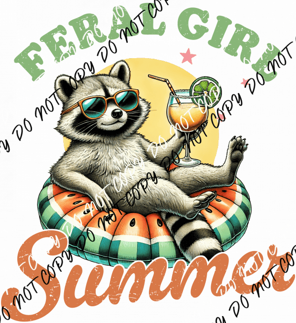 Feral Girl Summer DTF Transfer - We Print U Press DTF Transfers