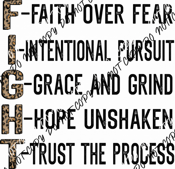 Fight DTF Transfer - We Print U Press DTF Transfers