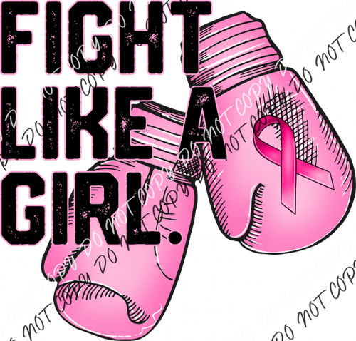 Fight Like A Girl Boxing Gloves Dtf Transfer Rtp Transfers