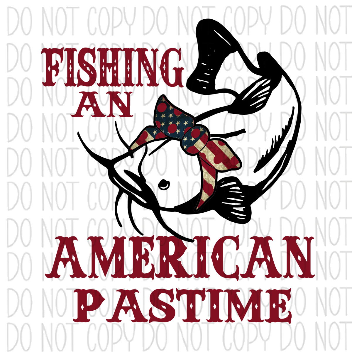 Fishing An American Past Time Dtf Transfer