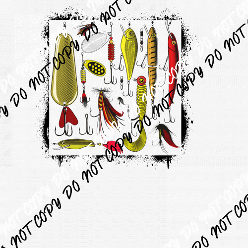 Fishing Lures DTF Transfer - We Print U Press DTF Transfers