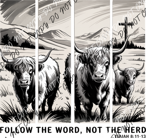 Follow the Word Not the Herd DTF Transfer RTP DTF Transfers