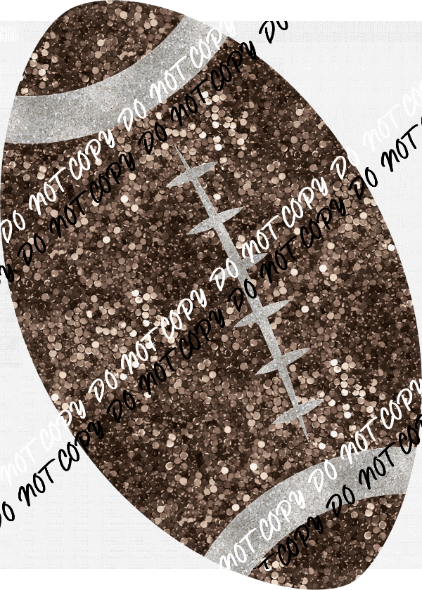 Football faux sequin DTF Transfer - We Print U Press DTF Transfers