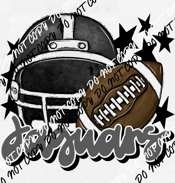 Football Helmet Jaguars DTF Transfer (See Color Options) - We Print U Press DTF Transfers