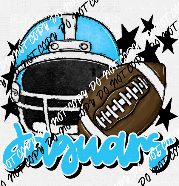 Football Helmet Jaguars DTF Transfer (See Color Options) - We Print U Press DTF Transfers