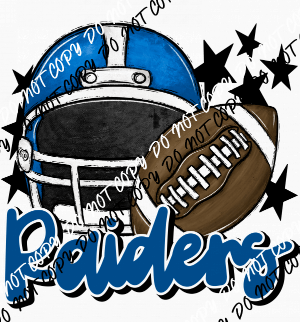 Football Helmet Raiders DTF Transfer (See Color Options) - We Print U Press DTF Transfers