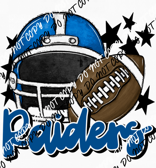 Football Helmet Raiders DTF Transfer (See Color Options) - We Print U Press DTF Transfers