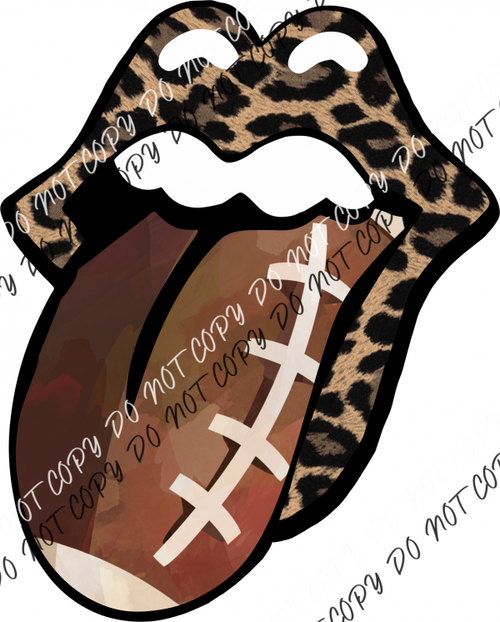 Football Leopard Tongue Dtf Transfer