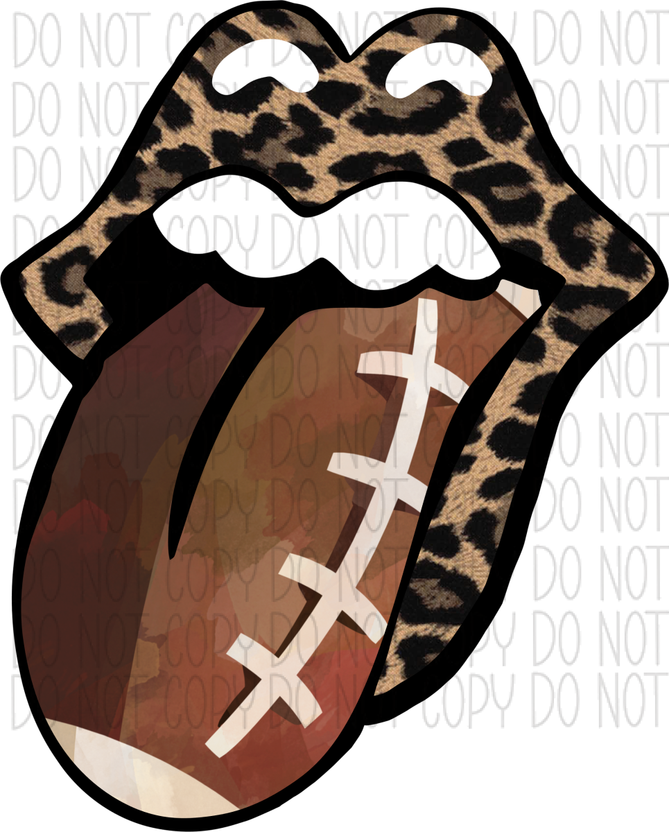 Football Leopard Tongue Dtf Transfer