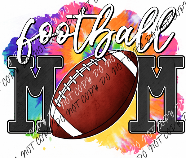 Football Mom Tie Dye Dtf Transfer