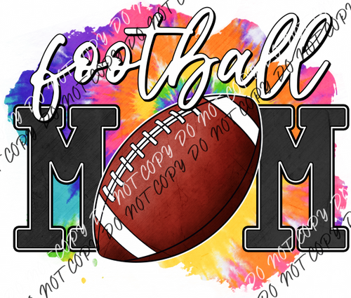 Football Mom Tie Dye Dtf Transfer