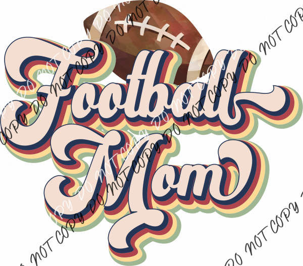 Football Mom Vintage Dtf Transfer