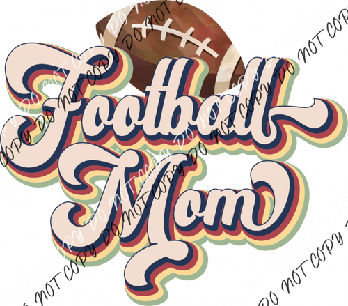 Football Mom Vintage Dtf Transfer