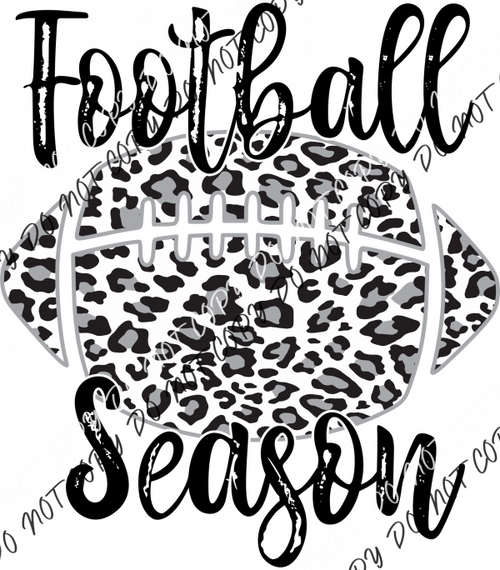 Football Season Leopard Ball Dtf Transfer