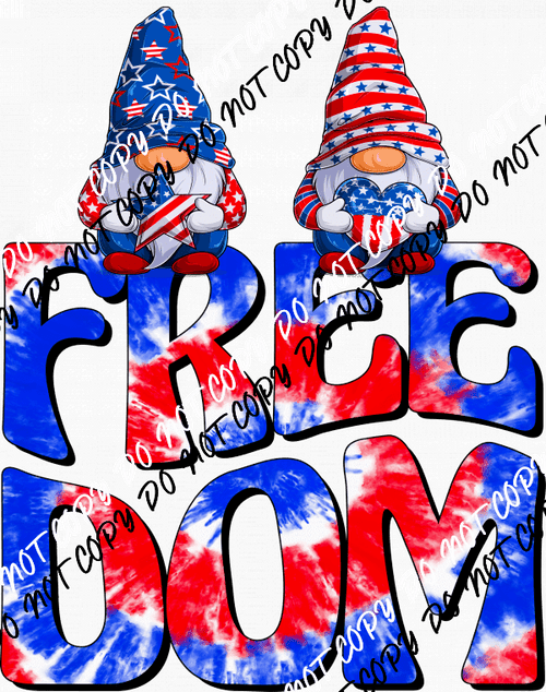 Freedom Gnomes DTF Transfer - We Print U Press DTF Transfers