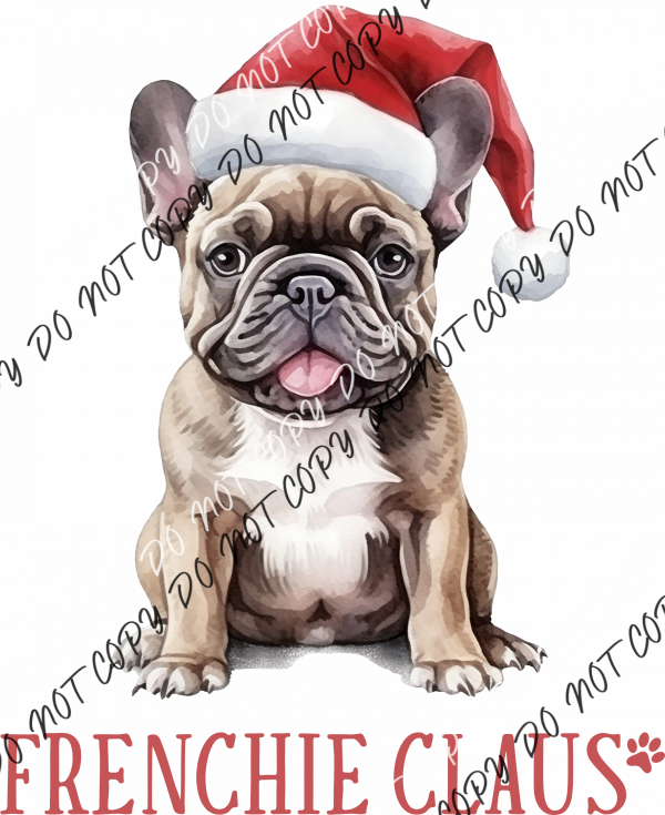 Frenchie Claus Dtf Transfer Rtp Transfers