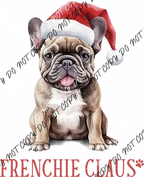 Frenchie Claus Dtf Transfer Rtp Transfers