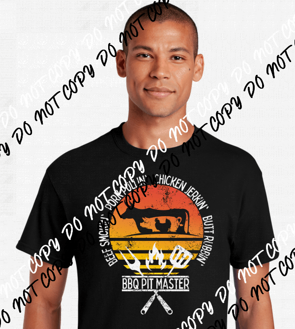 Full BBQ Pit Master DTF Transfer - We Print U Press DTF Transfers