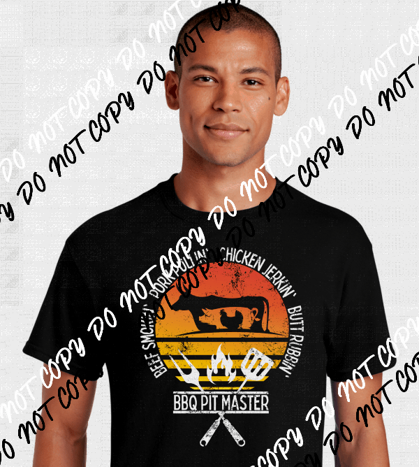 Full BBQ Pit Master DTF Transfer - We Print U Press DTF Transfers