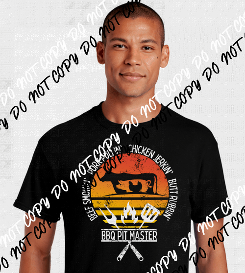 Full BBQ Pit Master DTF Transfer - We Print U Press DTF Transfers